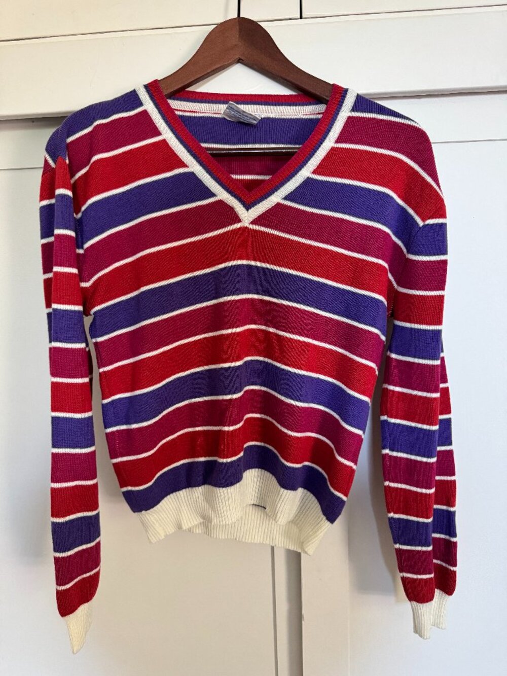 Vintage V-Neck Striped Sweater | Fits like an XS